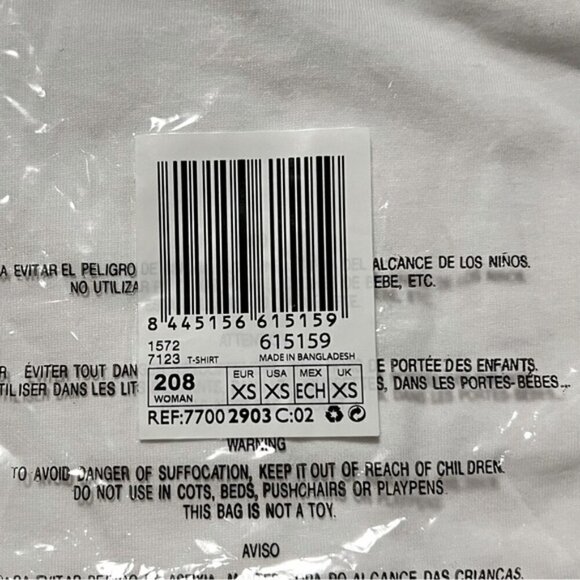 Mango - Ladies, Organic Cotton Embroidered T-Shirt - White. Size:XS. NWT. (1454) - Picture 6 of 8